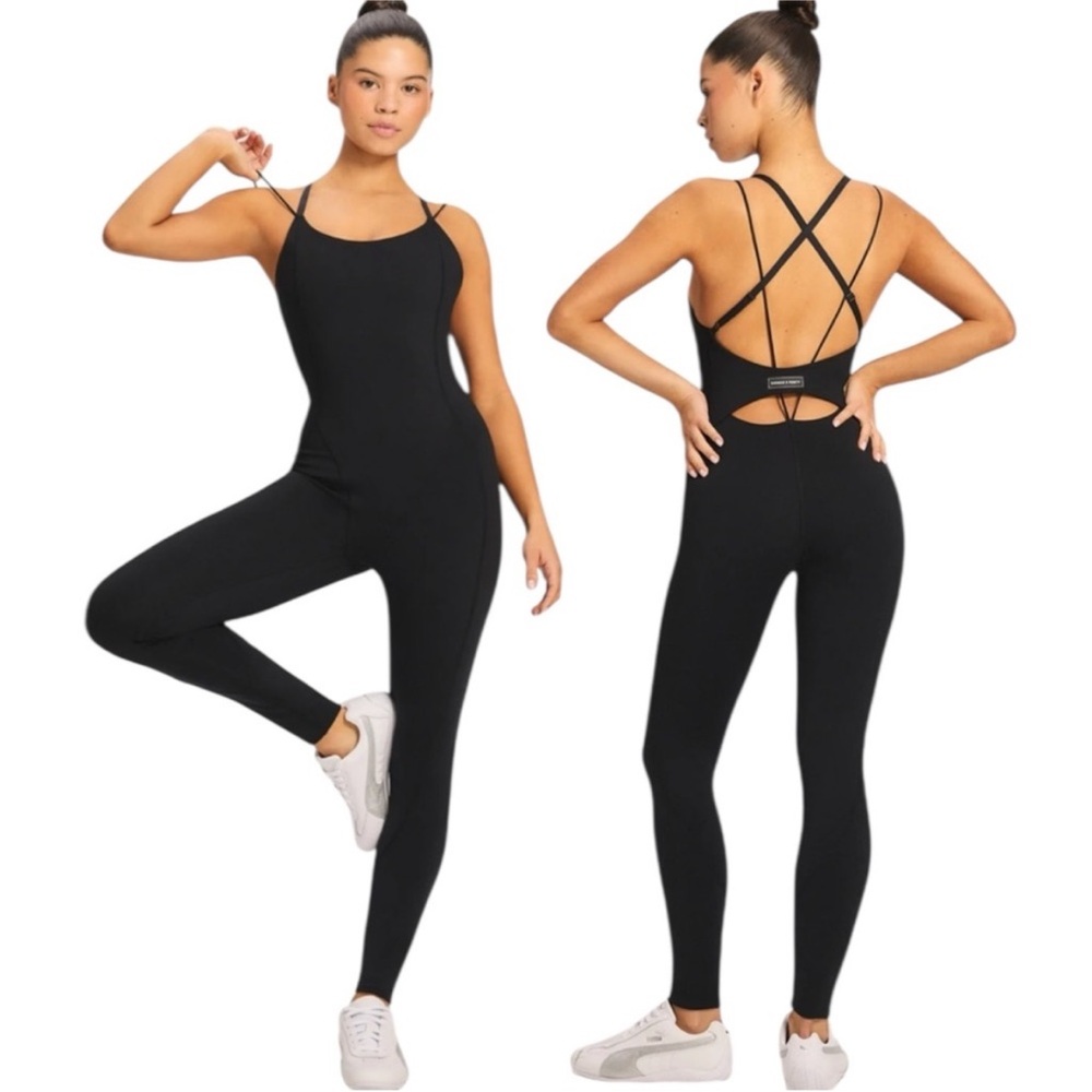 Savage X Fenty Black Strappy Jumpsuit